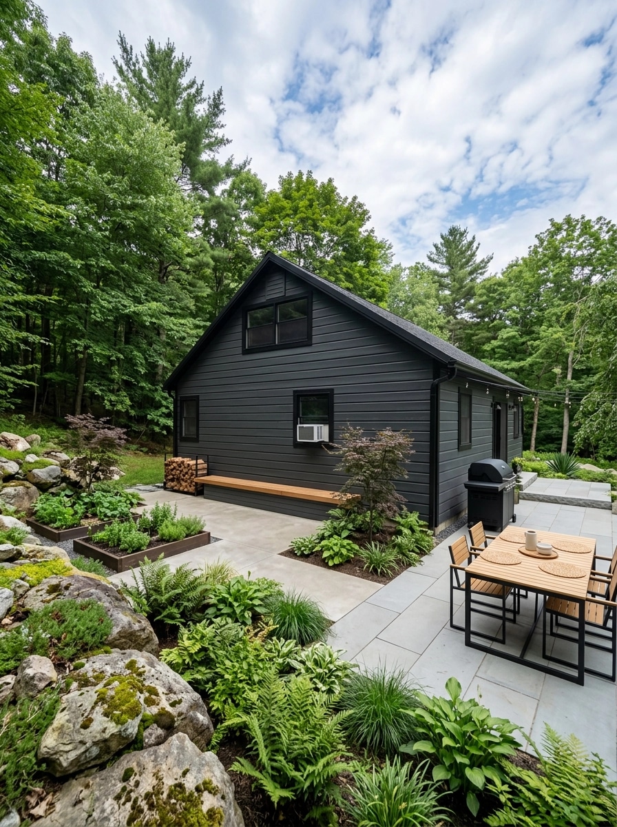 Landscape design in Scandinavian Garden style — Yard by GenRoom AI