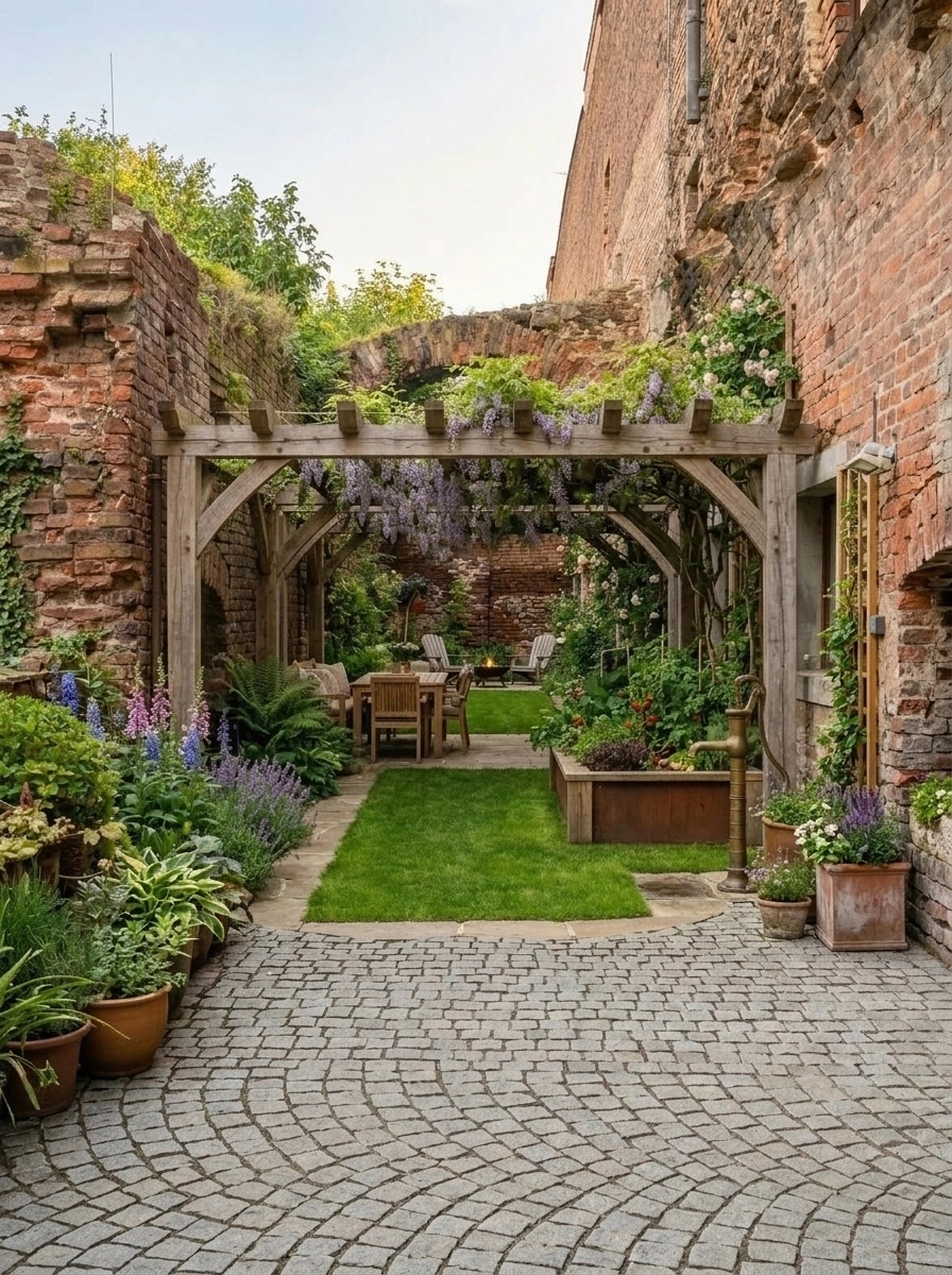 Country Rustic Garden Yard design — yard photo by GenRoom AI