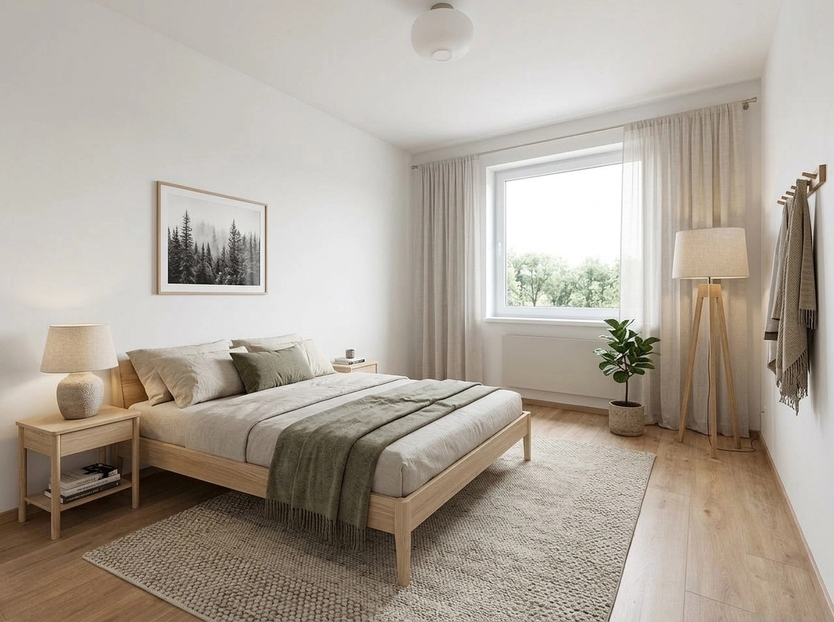 Interior design in Scandinavian style — Bedroom by GenRoom AI