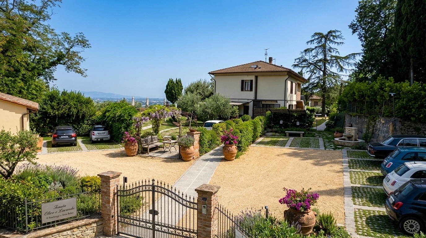 Landscape design in Mediterranean Yard style — Yard by GenRoom AI