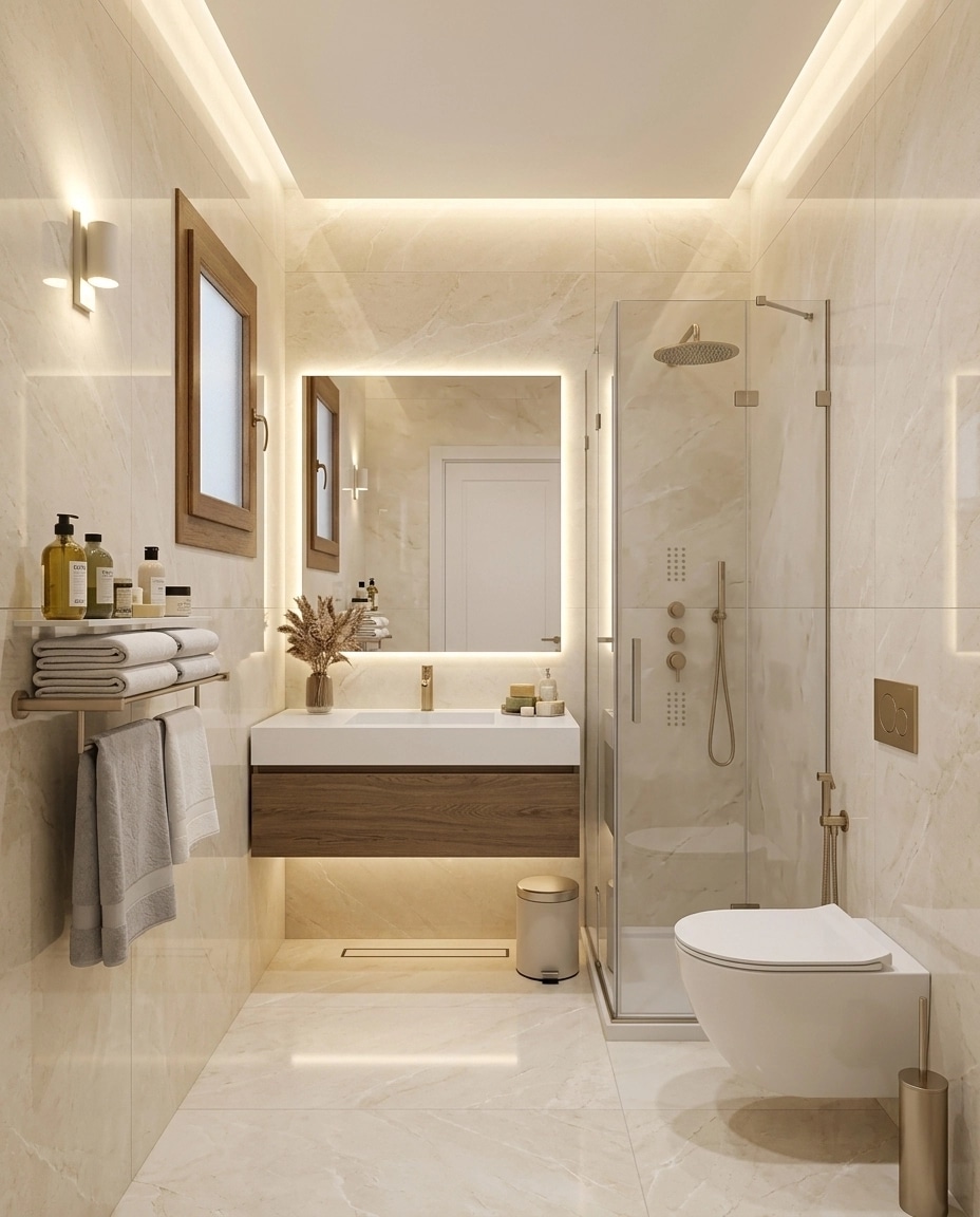 Bathroom interior in no_style style — photo by GenRoom AI
