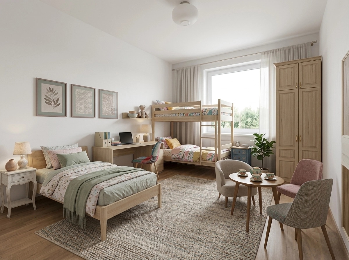 Interior design in Scandinavian style — Bedroom by GenRoom AI