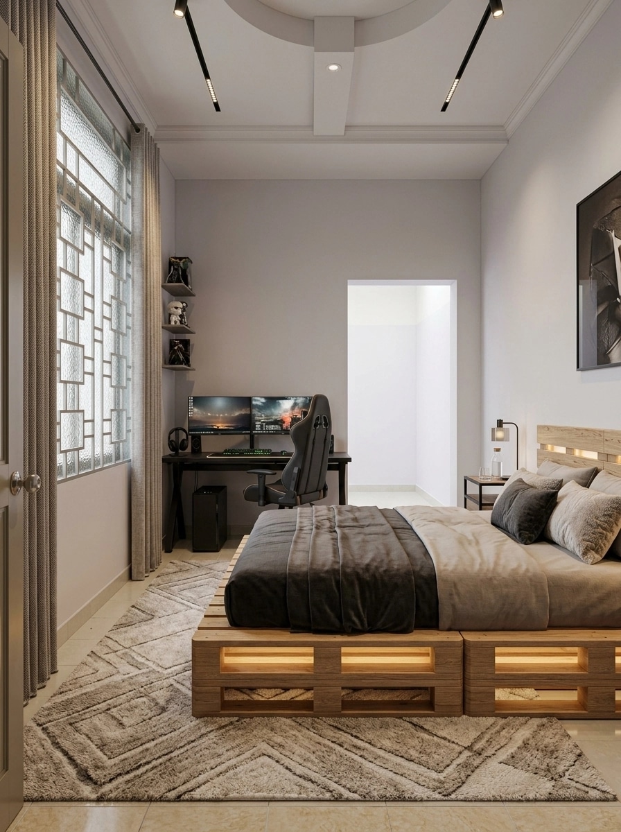 Contemporary Bedroom design — interior photo by GenRoom AI