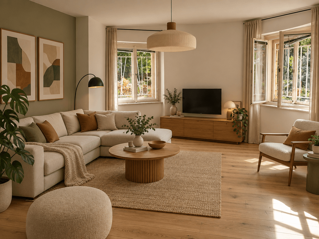 Interior design in Contemporary style — Living Room by GenRoom AI