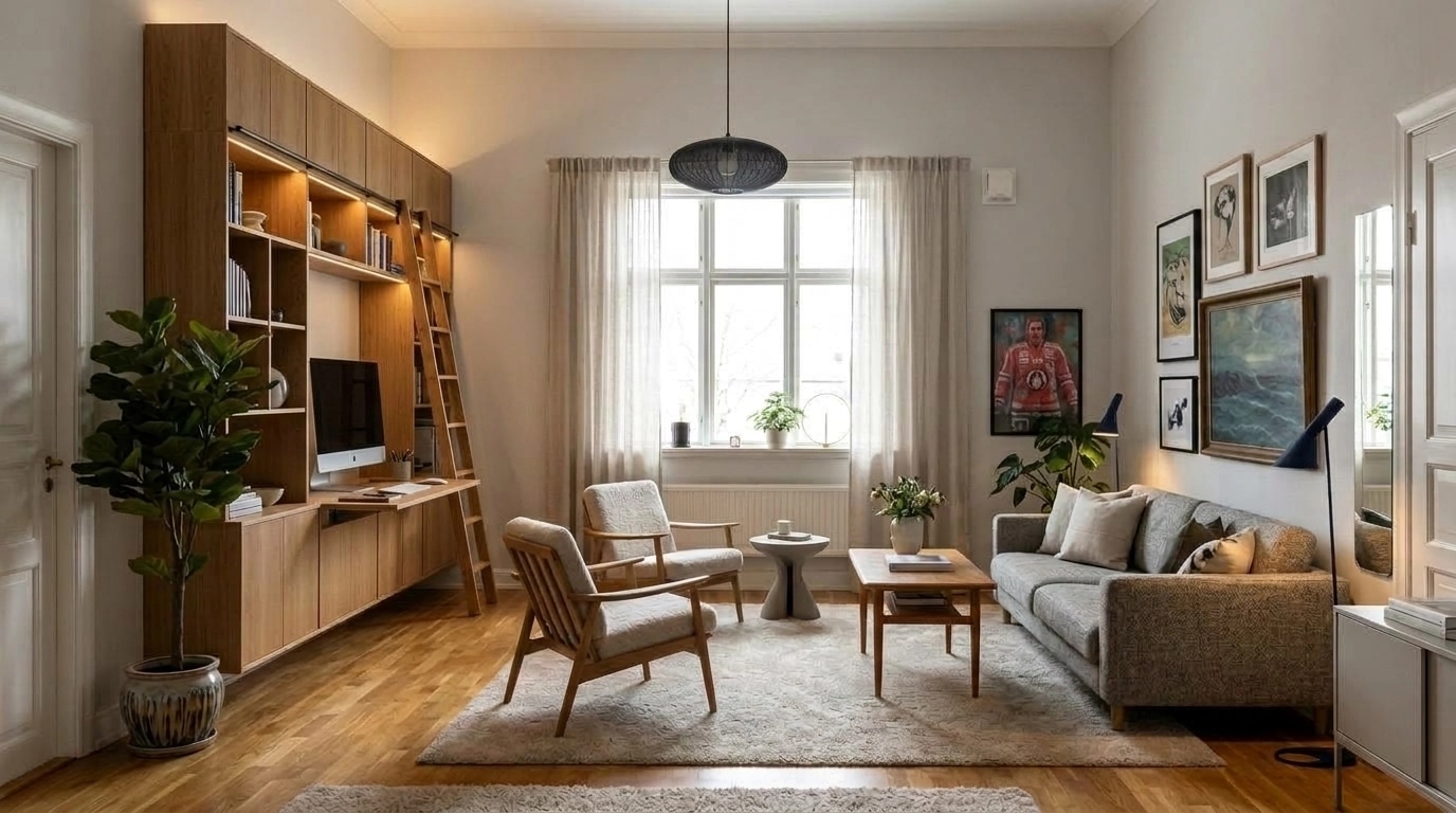 Scandinavian Living Room design — interior photo by GenRoom AI