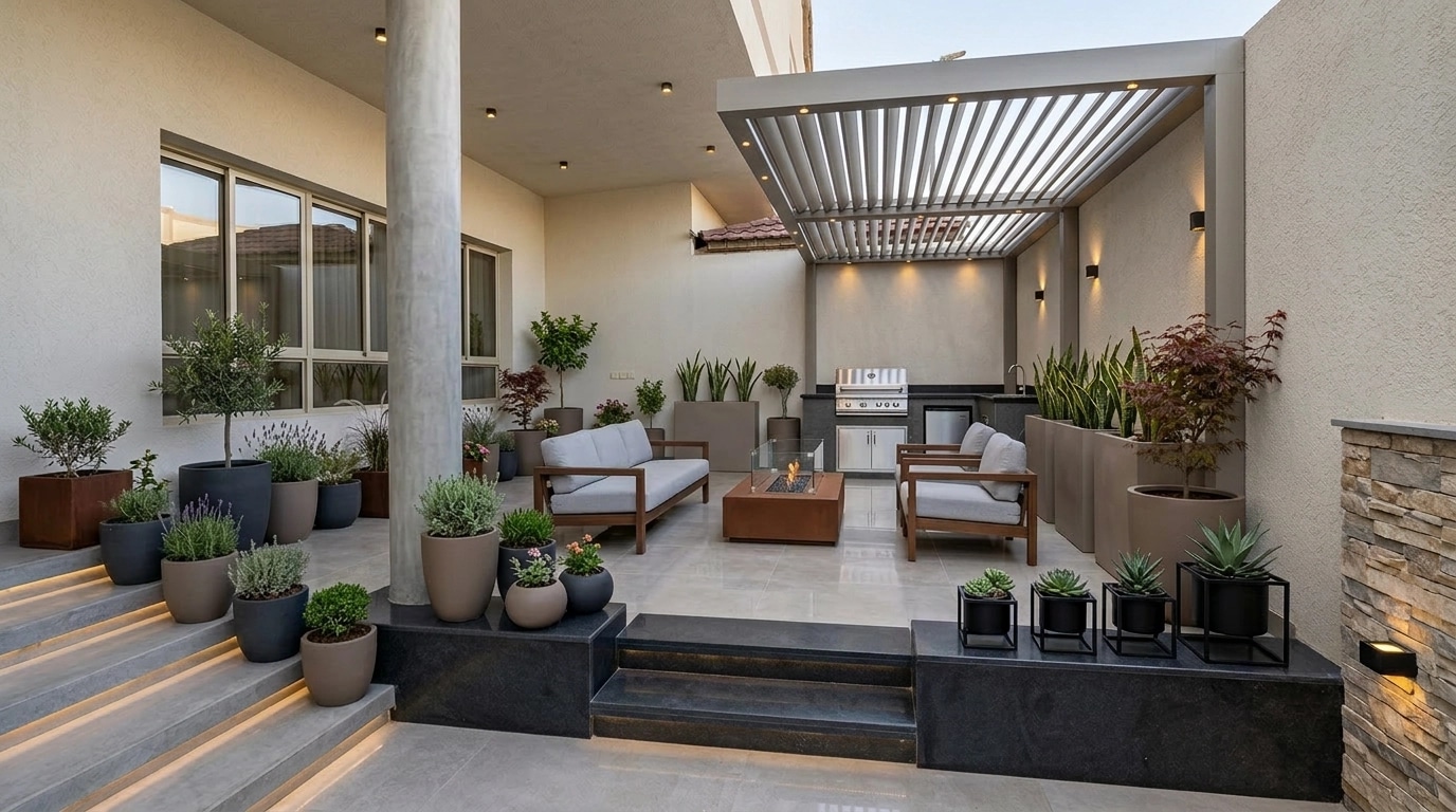 Landscape design in Minimalist Yard style — Yard by GenRoom AI