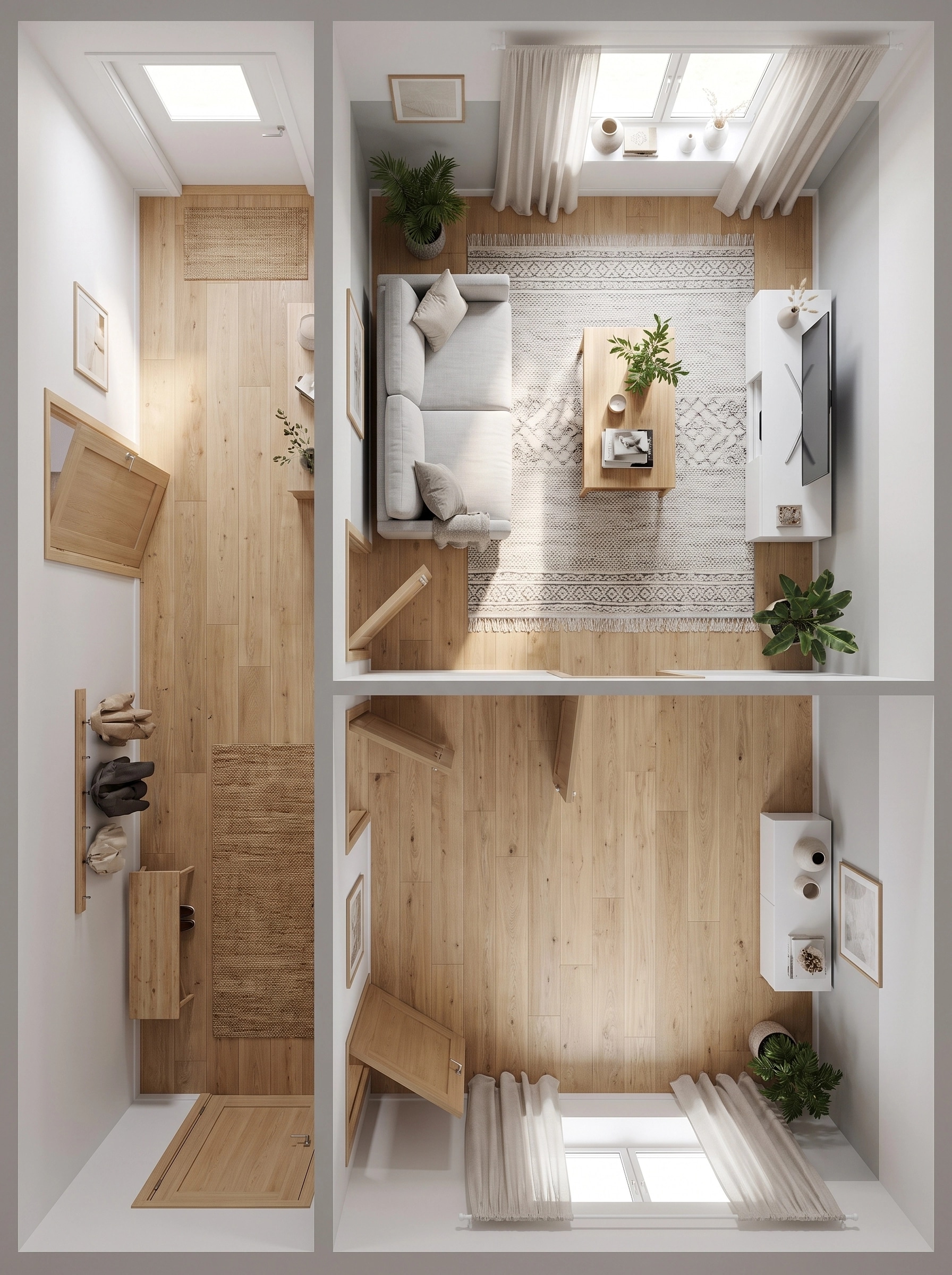 Scandinavian Living Room design — interior photo by GenRoom AI