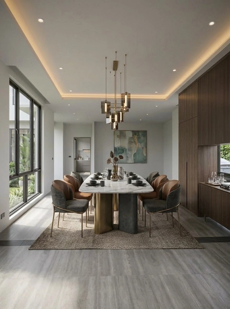 Interior design in Contemporary style — dining_room by GenRoom AI