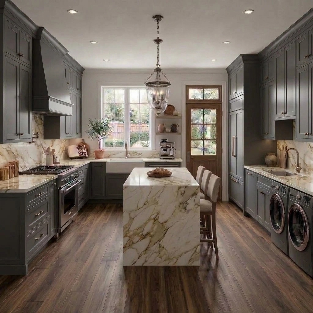 Interior design in Transitional style — Kitchen by GenRoom AI