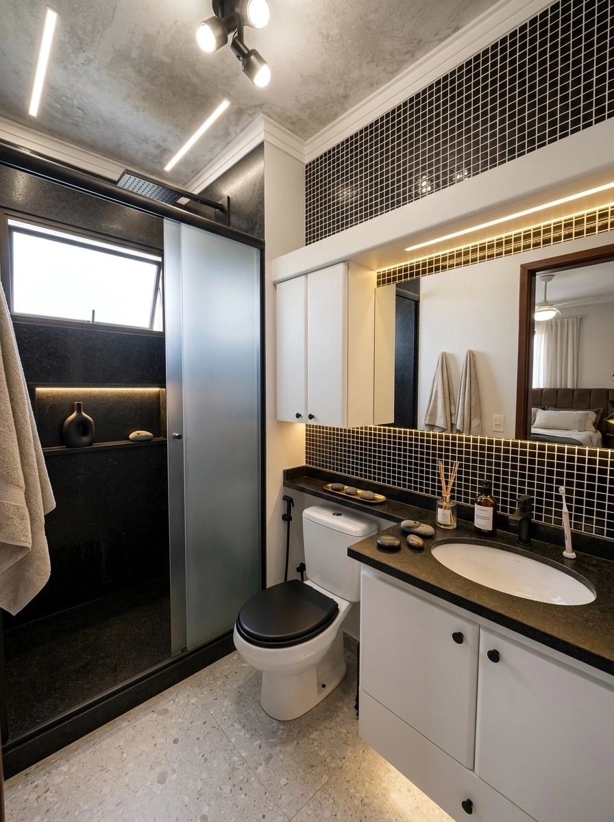 Minimalism Bathroom design — interior photo by GenRoom AI