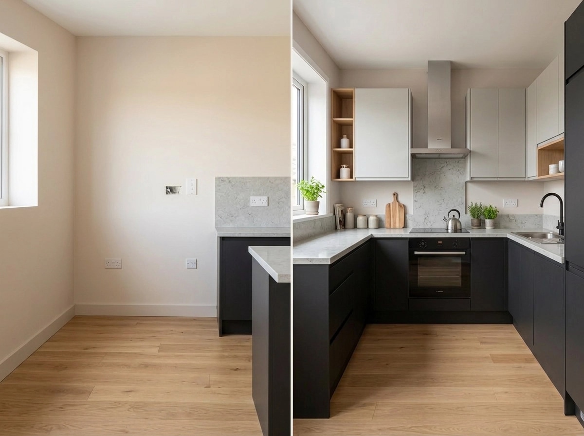 Interior design in Scandinavian style — Kitchen by GenRoom AI