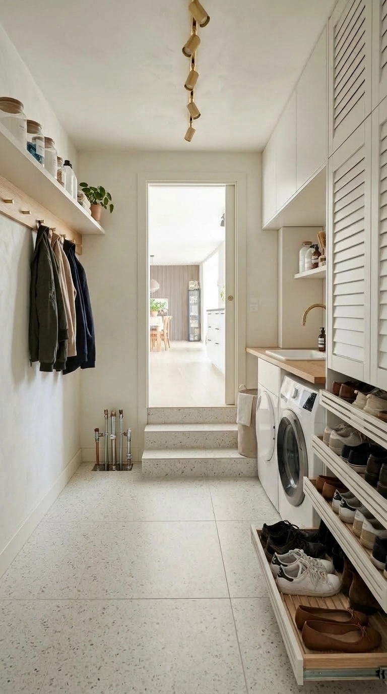 Σχεδιασμός εσωτερικού σε στυλ Scandinavian — laundry από το GenRoom AI