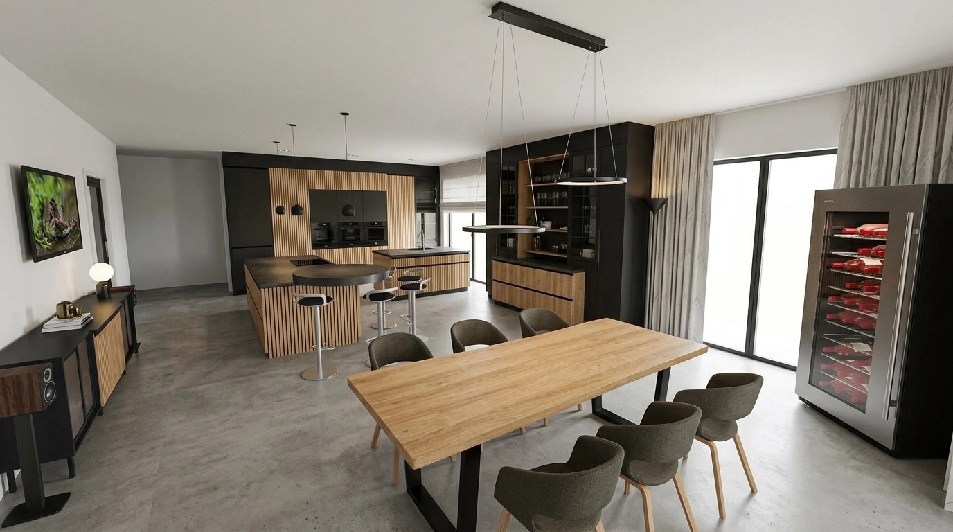 Kitchen interior in no_style style — photo by GenRoom AI