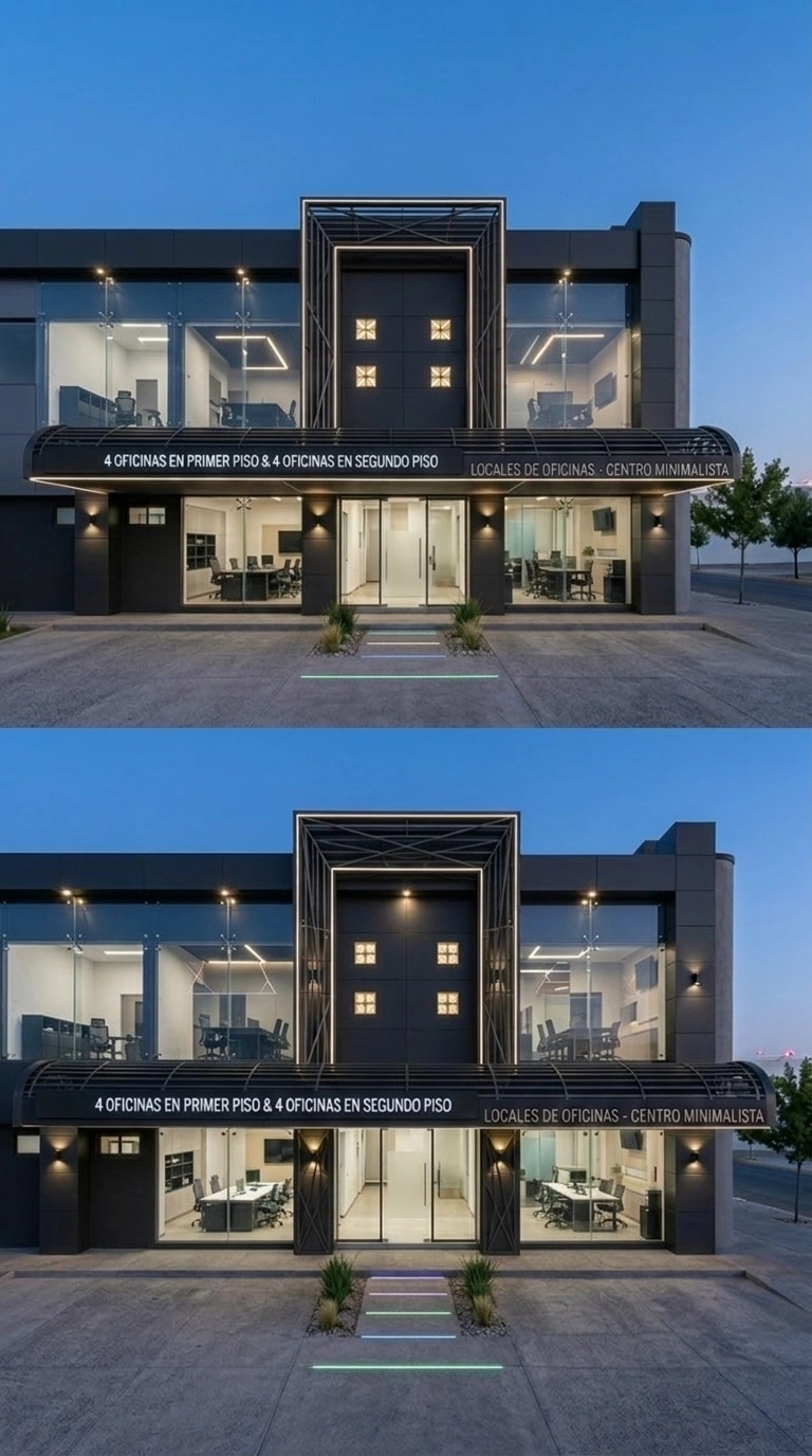 Facade design in Blacktec Facade style — Facade by GenRoom AI