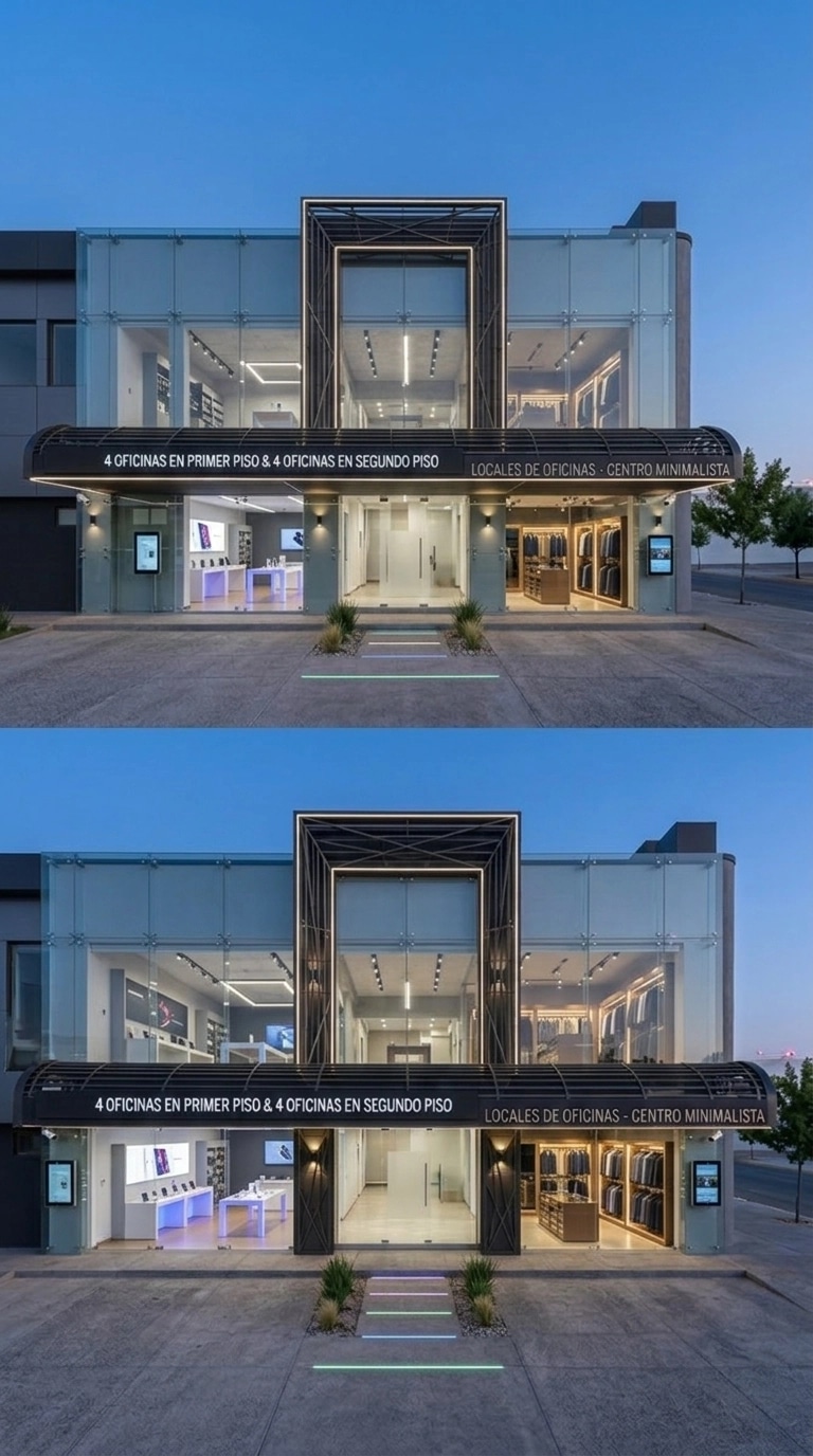 Hi-Tech Facade Facade design — facade photo by GenRoom AI