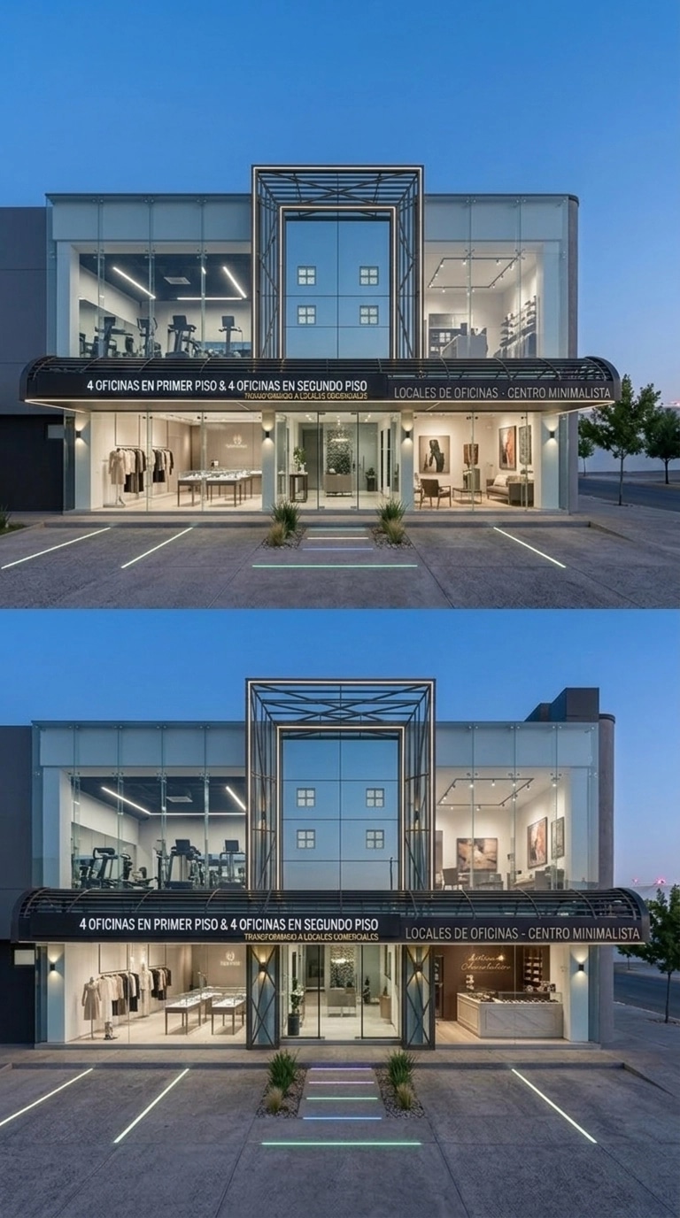Fasad desain di Minimalist Facade gaya — Fasad oleh GenRoom AI