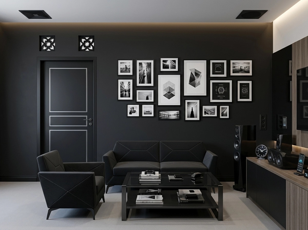 Interior design in Blacktec style — Living Room by GenRoom AI