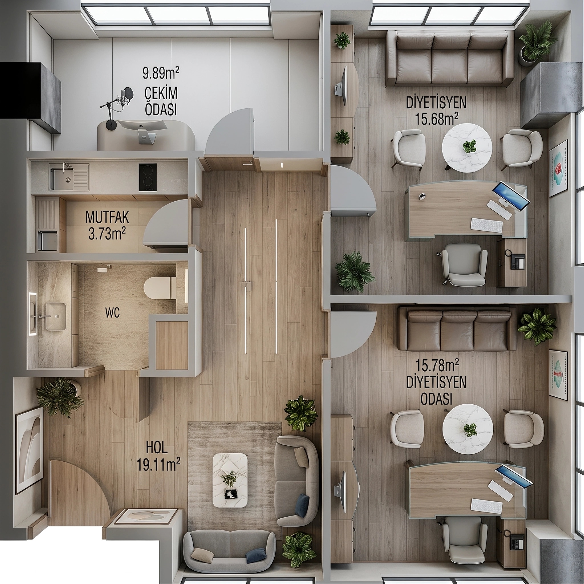 Interior design in Contemporary style — Living Room by GenRoom AI