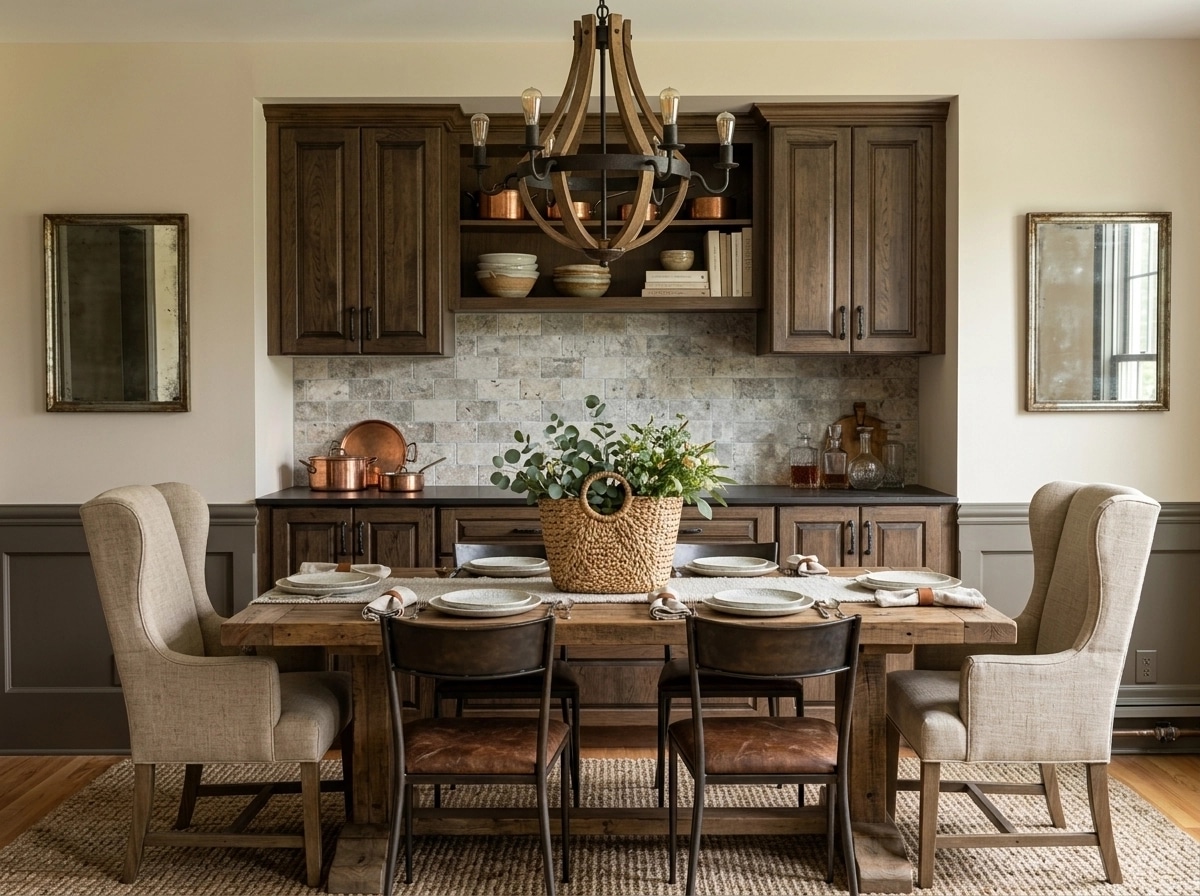 Interior design in Rustic style — dining_room by GenRoom AI