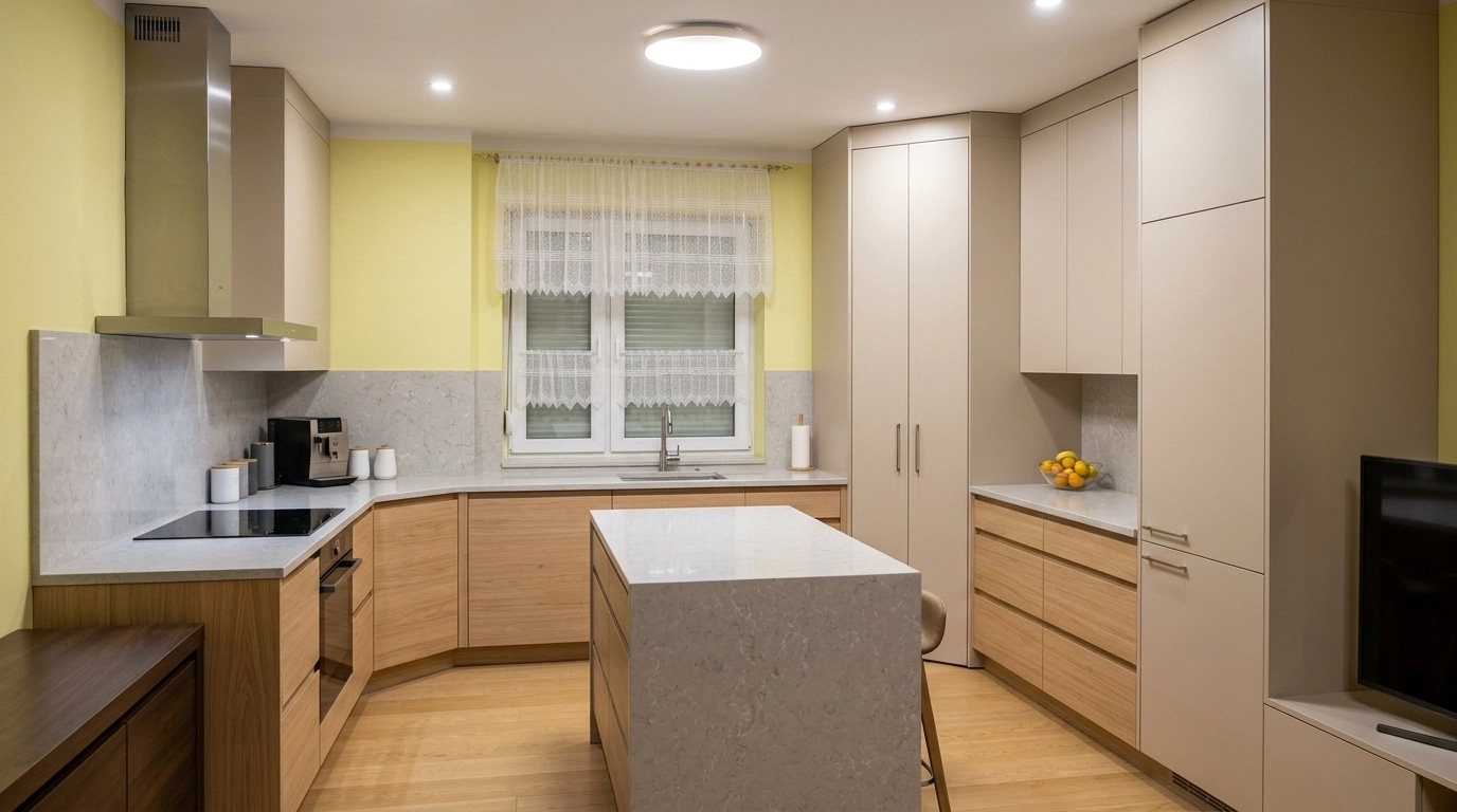 Interior design in Contemporary style — Kitchen by GenRoom AI