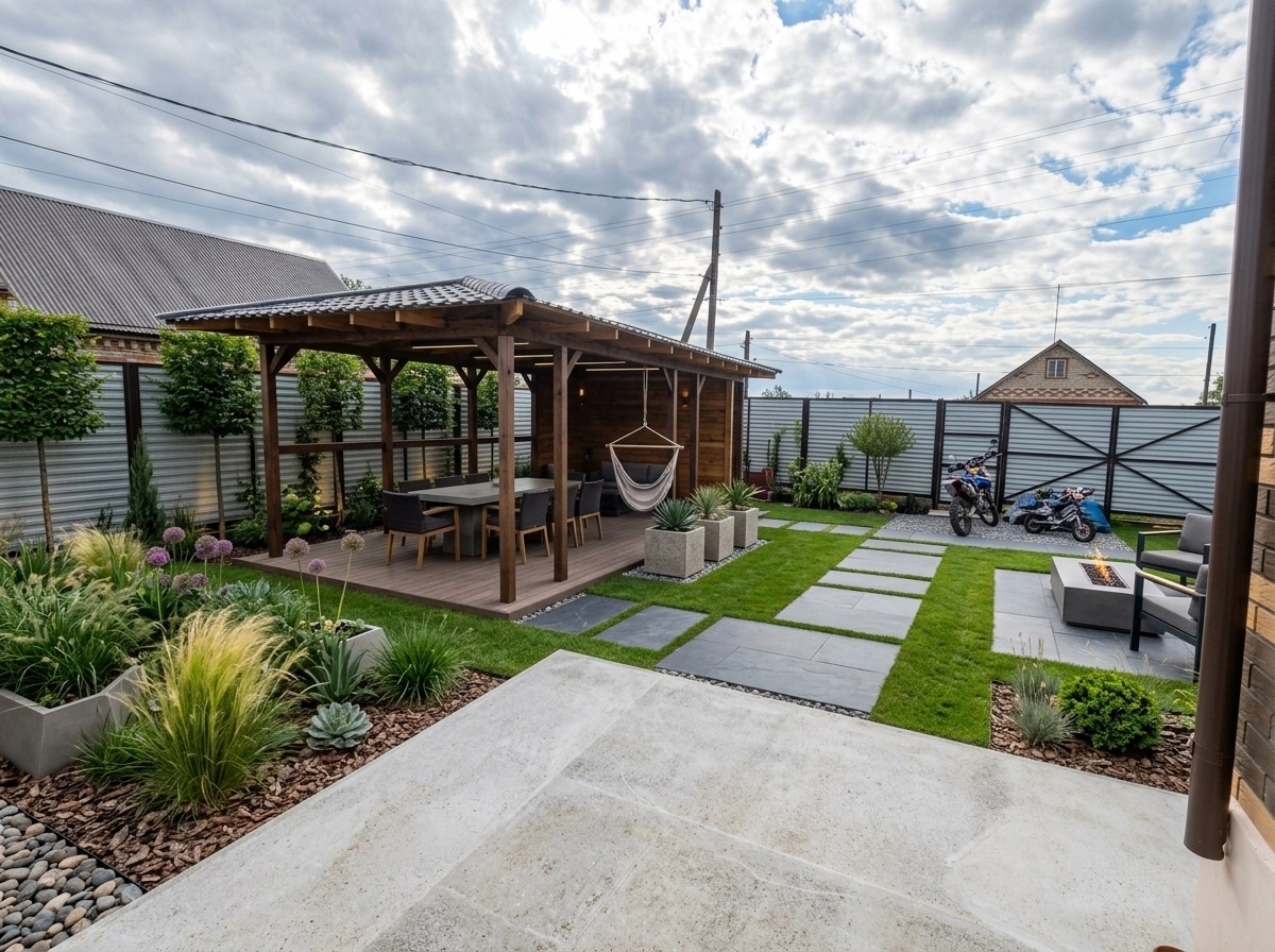 Contemporary Yard Yard design — yard photo by GenRoom AI