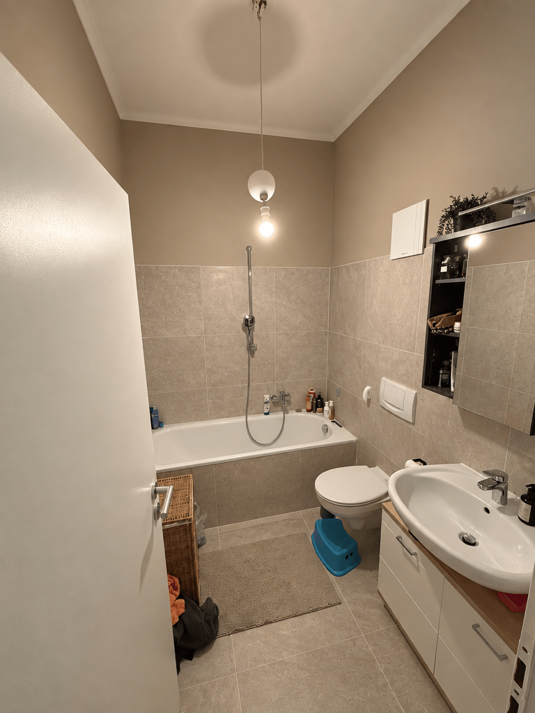 Bathroom interior in no_style style — photo by GenRoom AI