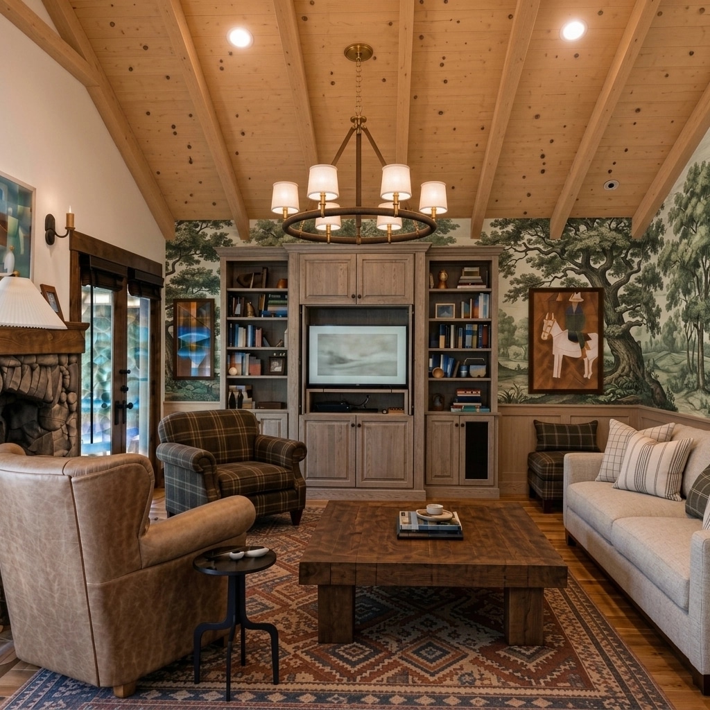 Modern Farmhouse Living Room design — interior photo by GenRoom AI