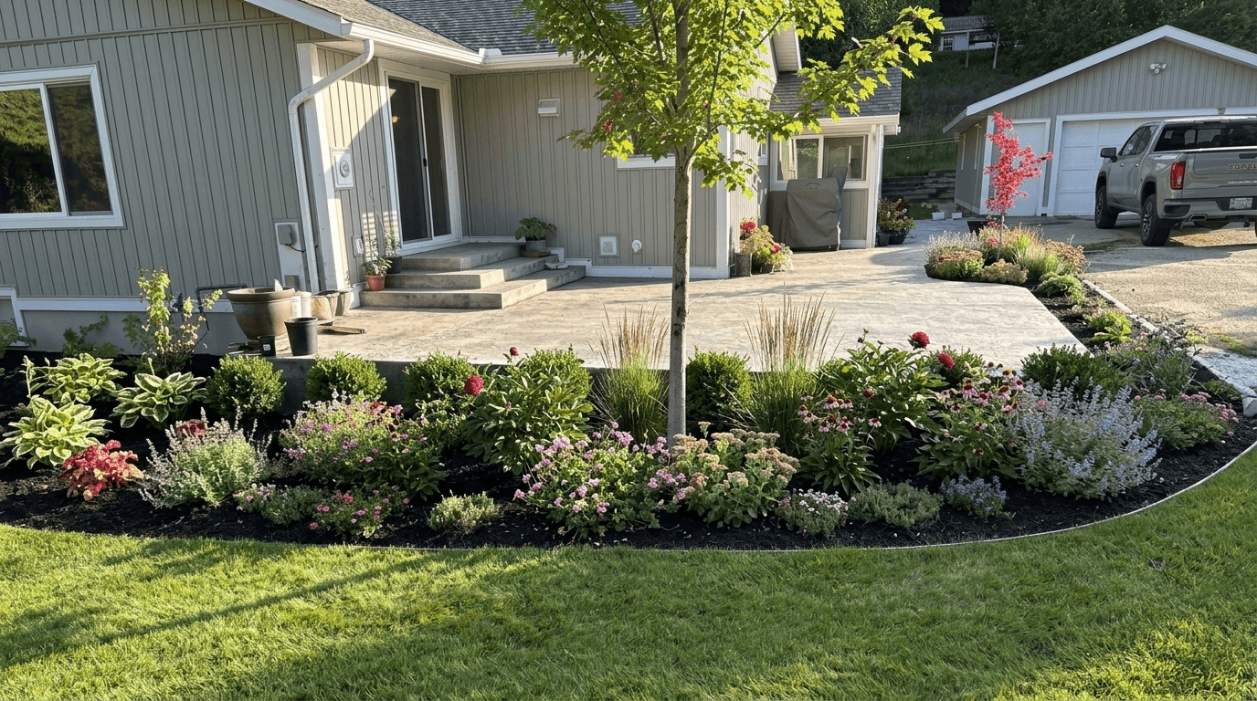 Yard design in no_style style — photo by GenRoom AI