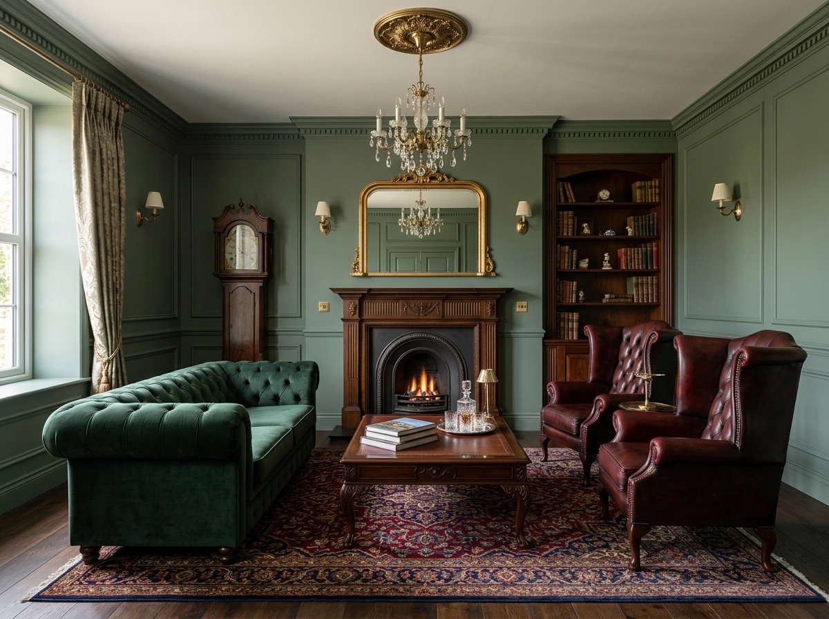 Interior design in British style — Living Room by GenRoom AI