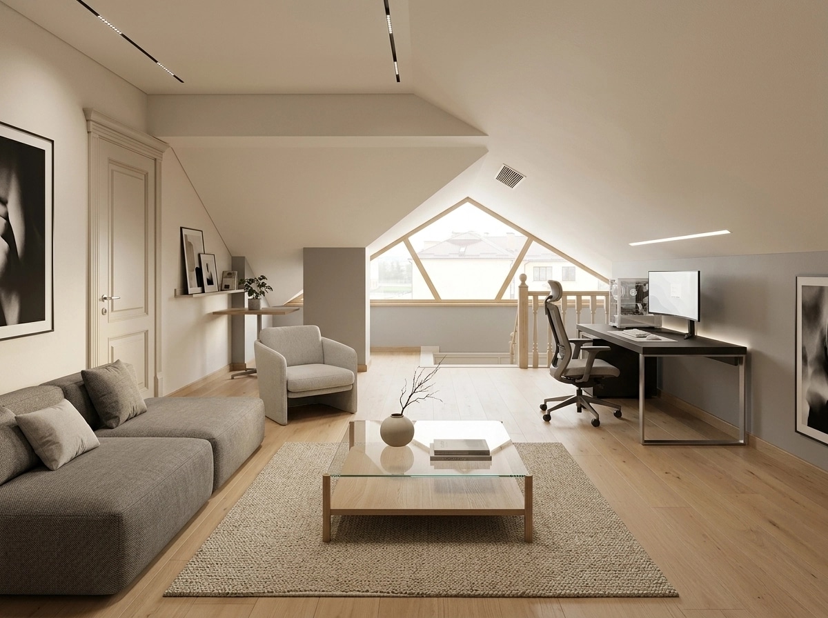 Interior design in Minimalism style — Living Room by GenRoom AI