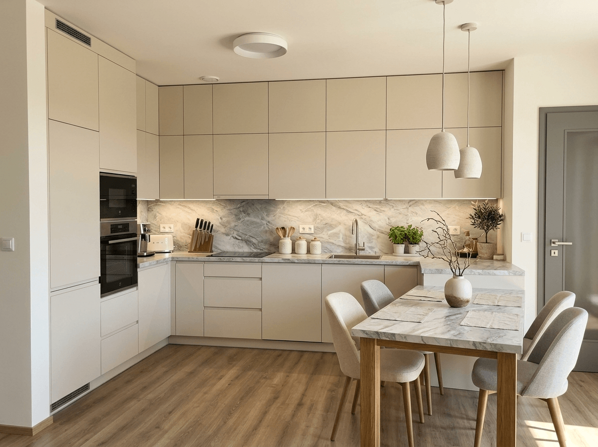 Kitchen interior in no_style style — photo by GenRoom AI