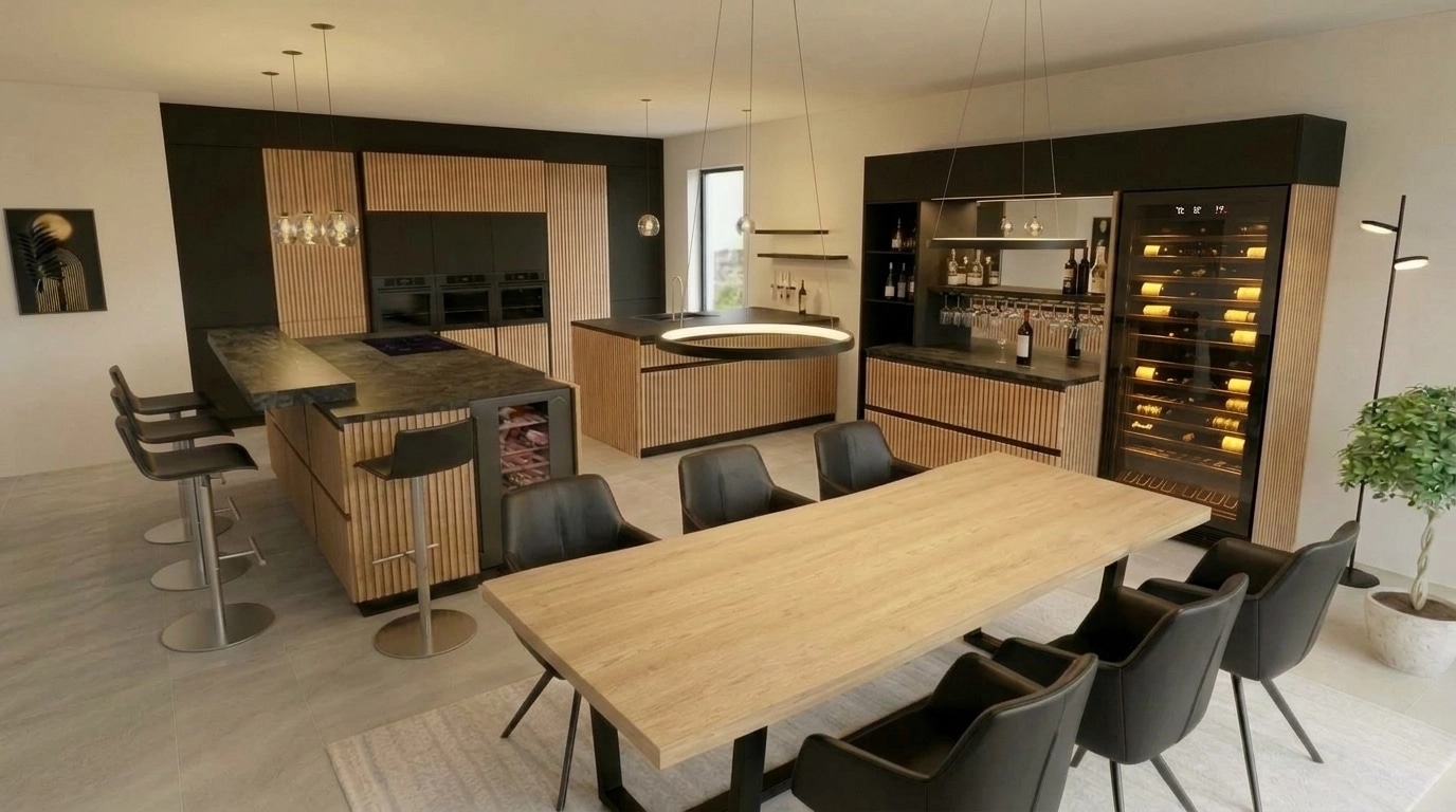 Kitchen interior in no_style style — photo by GenRoom AI
