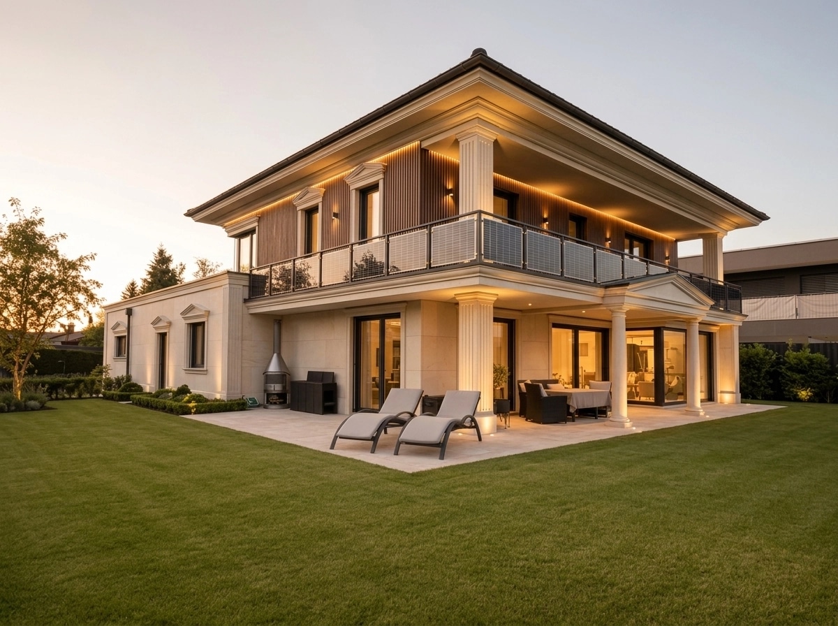Neoclassic Facade Facade design — facade photo by GenRoom AI