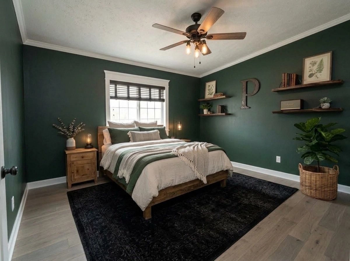 Interior design in Modern Farmhouse style — Bedroom by GenRoom AI