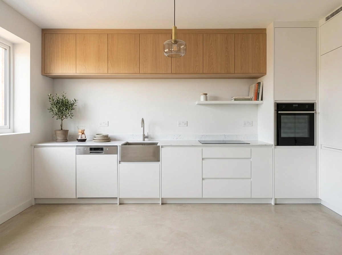 Kitchen interior in Scandinavian style — photo by GenRoom AI