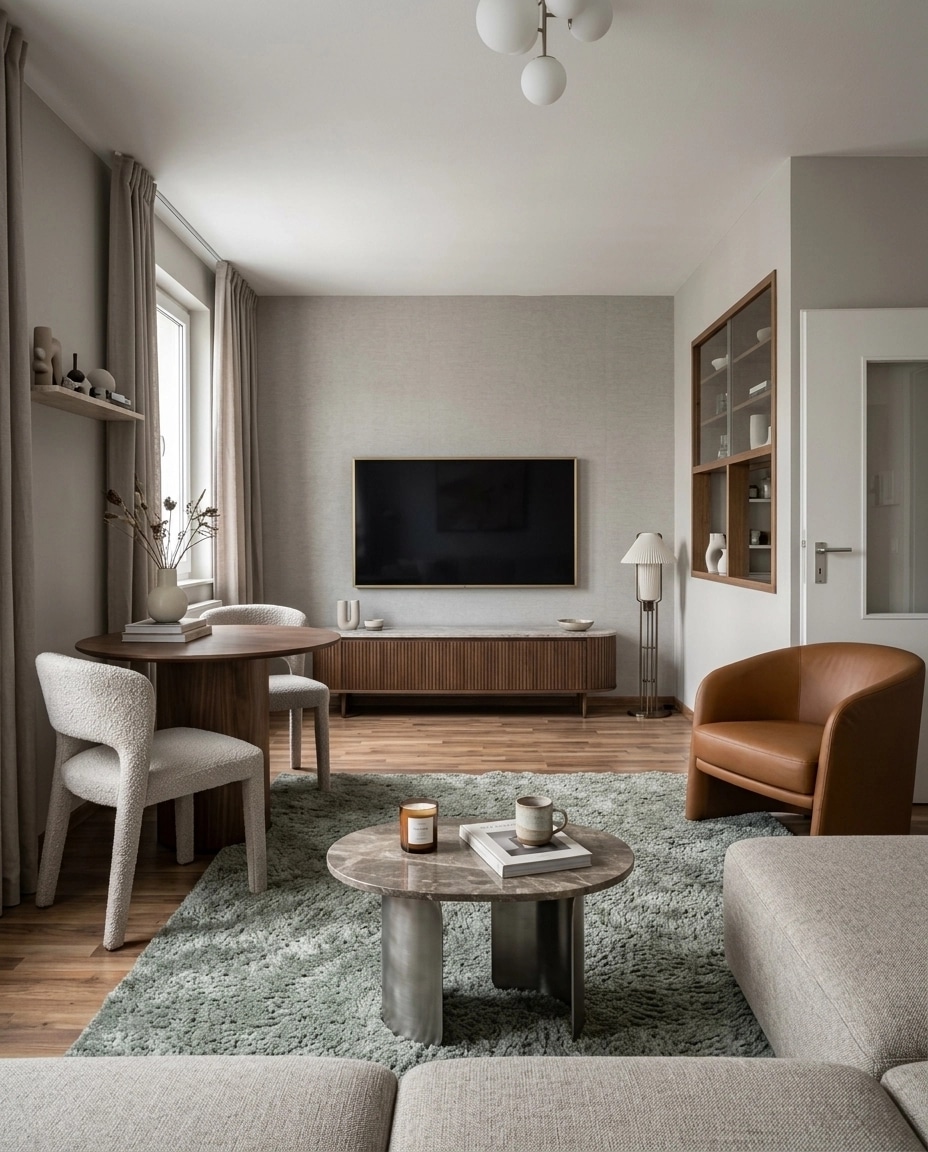 Interior design in Contemporary style — Living Room by GenRoom AI