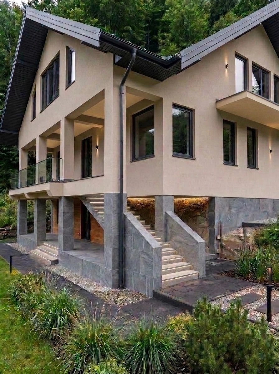 Contemporary Facade Facade design — facade photo by GenRoom AI