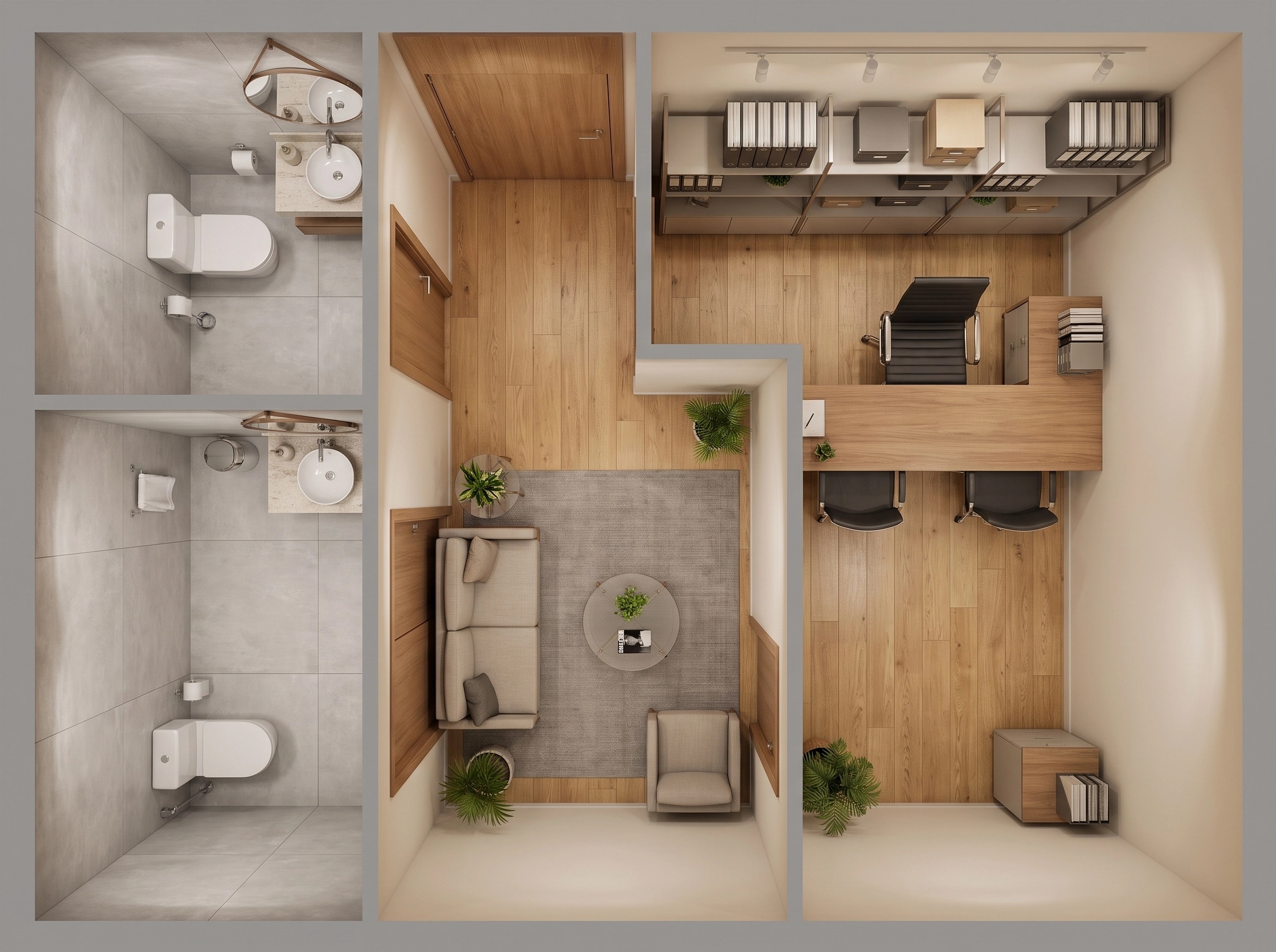 Interior design in Contemporary style — Living Room by GenRoom AI