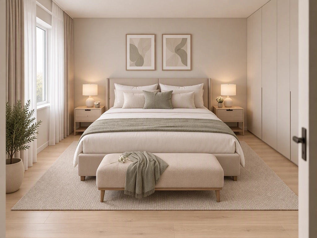 Contemporary Bedroom design — interior photo by GenRoom AI