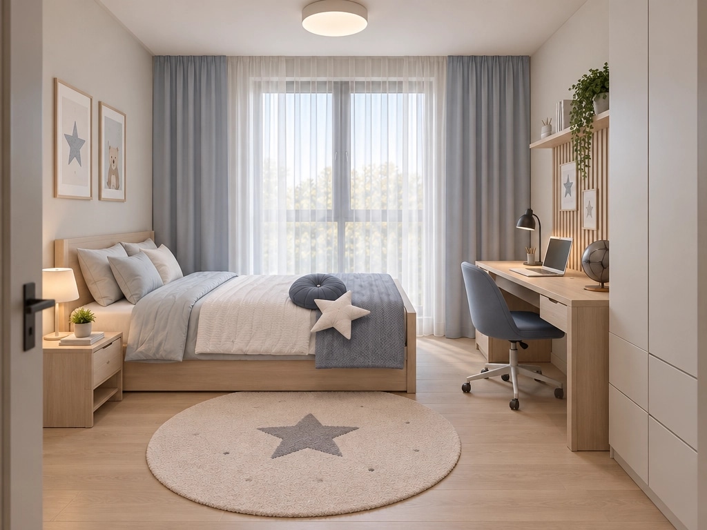 Contemporary Bedroom design — interior photo by GenRoom AI