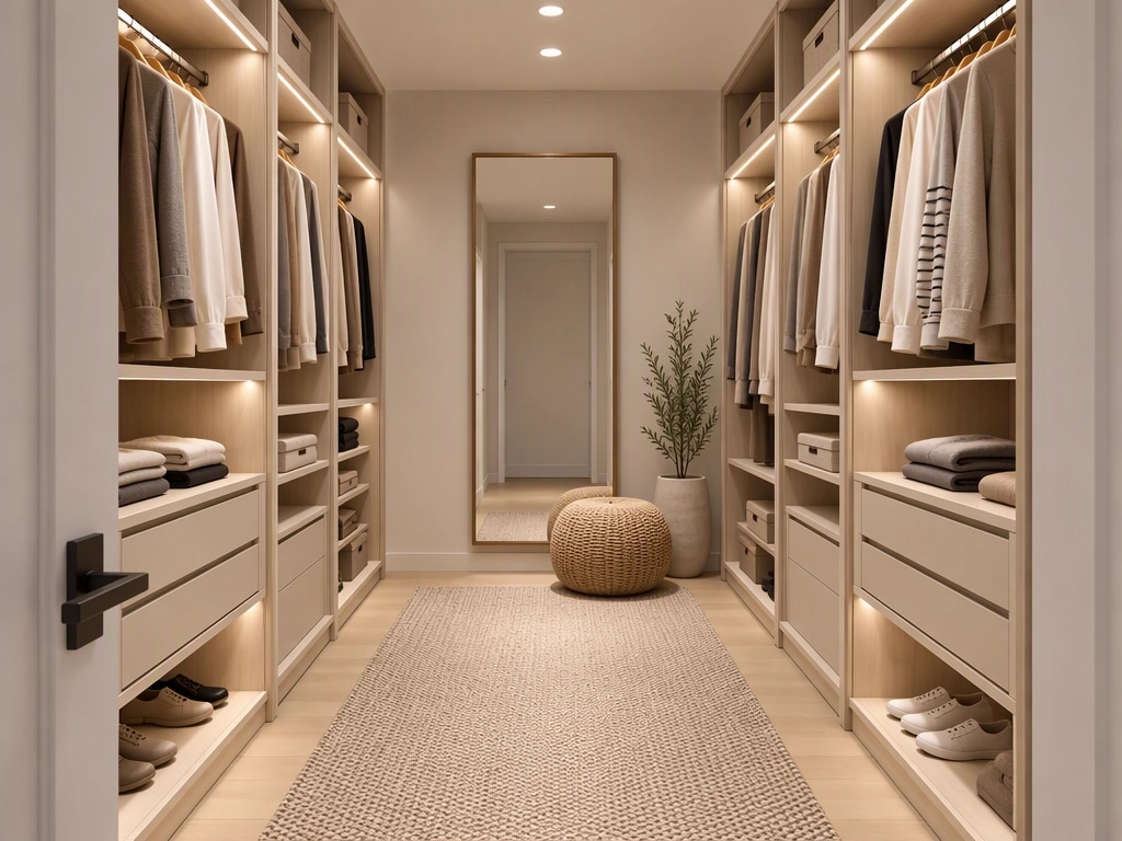 Interior design in Contemporary style — wardrobe by GenRoom AI