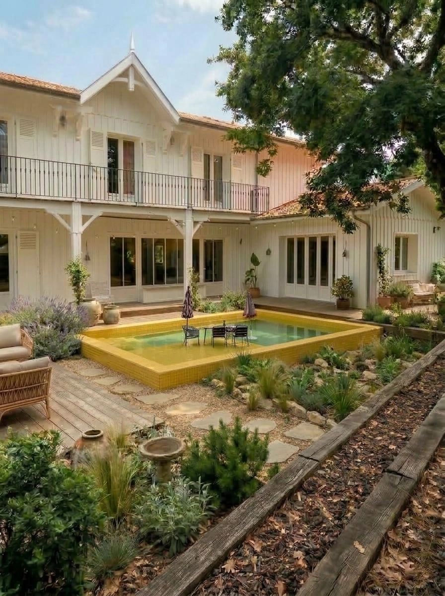 Landscape design in Eco Natural Garden style — Yard by GenRoom AI