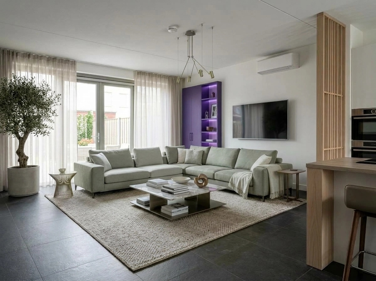 Interior design in Contemporary style — Living Room by GenRoom AI