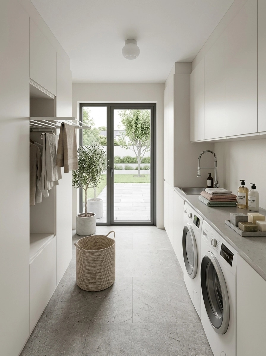 Interior design in Minimalism style — laundry by GenRoom AI