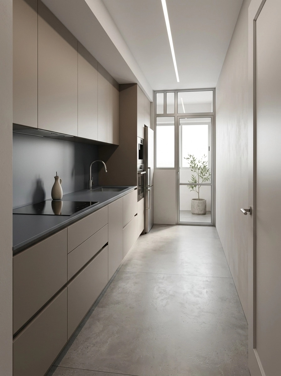 Minimalism Kitchen design — interior photo by GenRoom AI