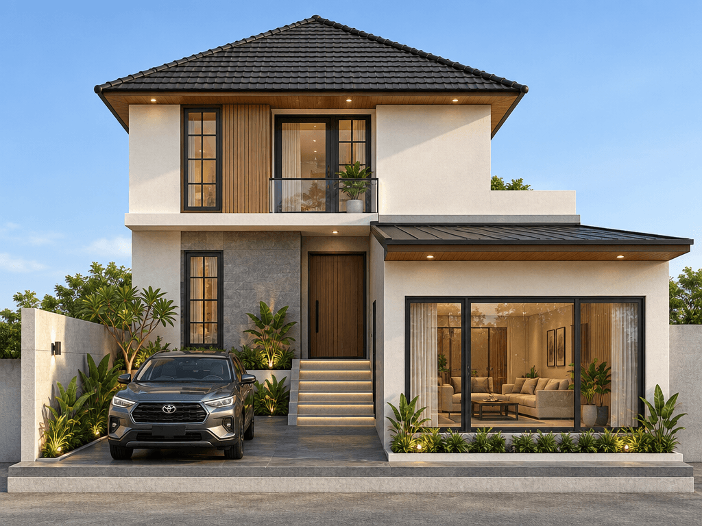 Contemporary Facade Facade design — facade photo by GenRoom AI