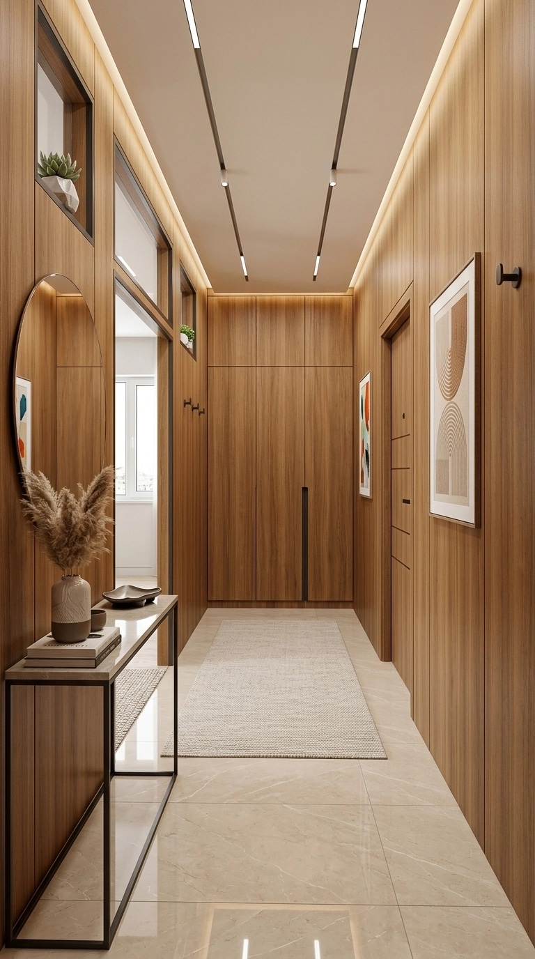 Hallway interior in Contemporary style — photo by GenRoom AI