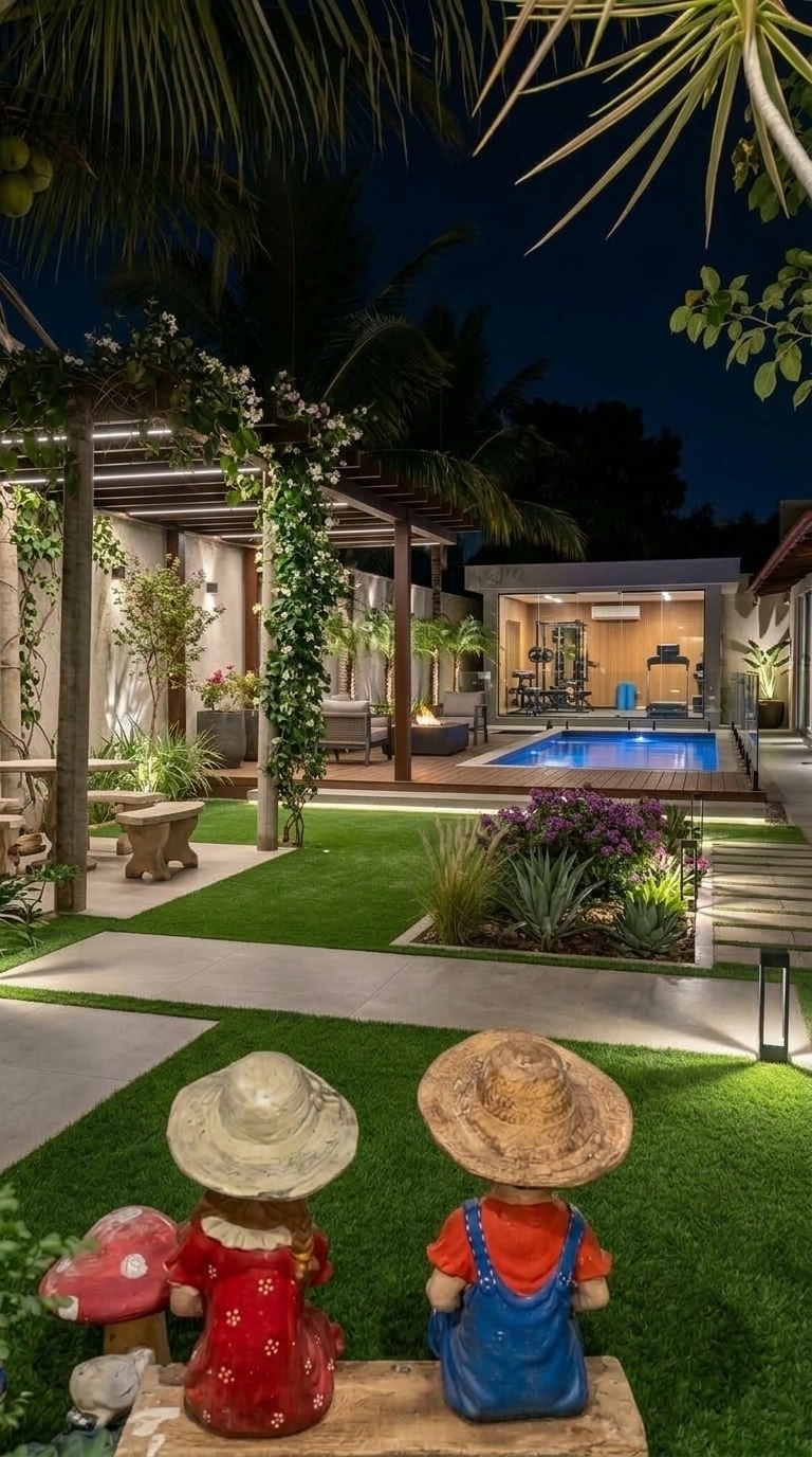 Landscape design in Contemporary Yard style — Yard by GenRoom AI