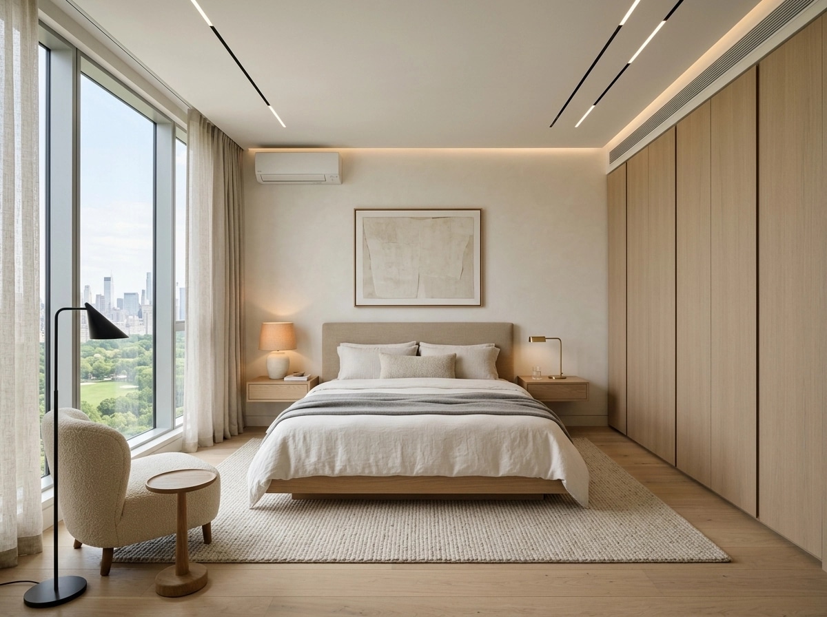 Minimalism Bedroom design — interior photo by GenRoom AI