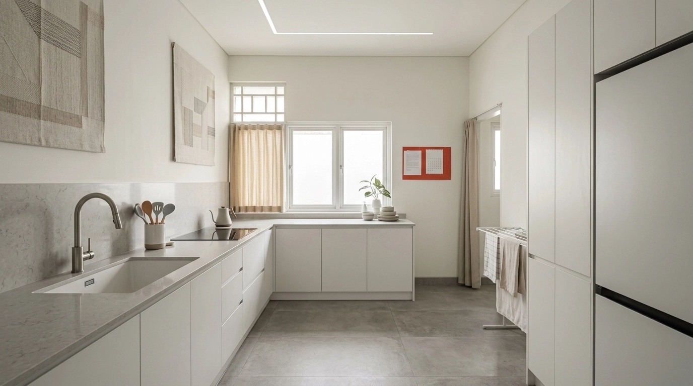 Minimalism Kitchen design — interior photo by GenRoom AI
